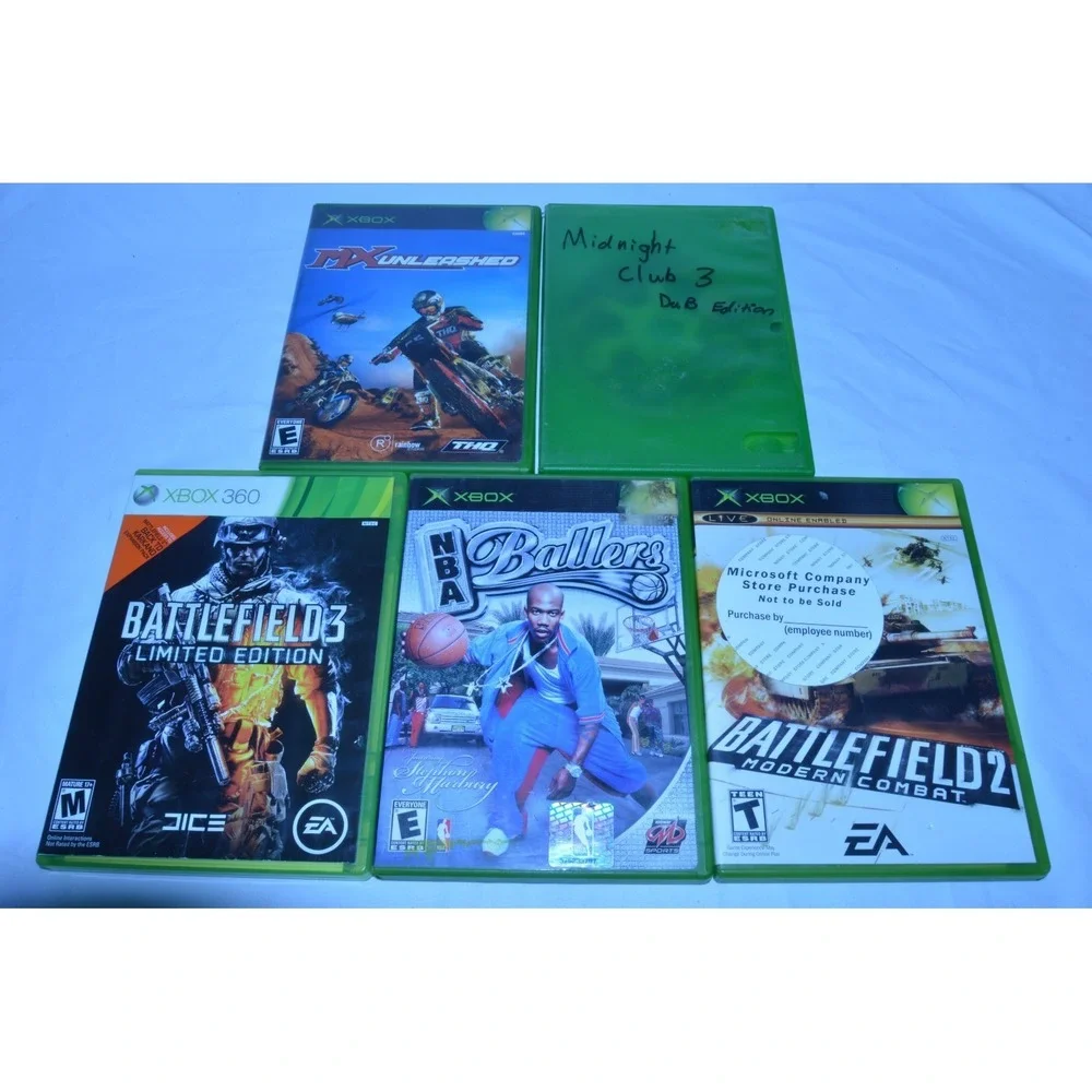 Lot of 4 Original Xbox Games and Battlefield 3